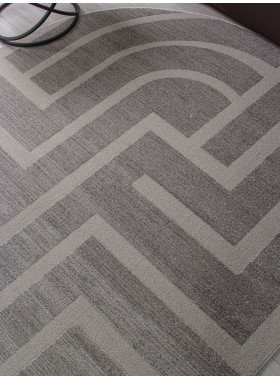 Ковер F439 - LIGHT GRAY - Овал - коллекция DIOS