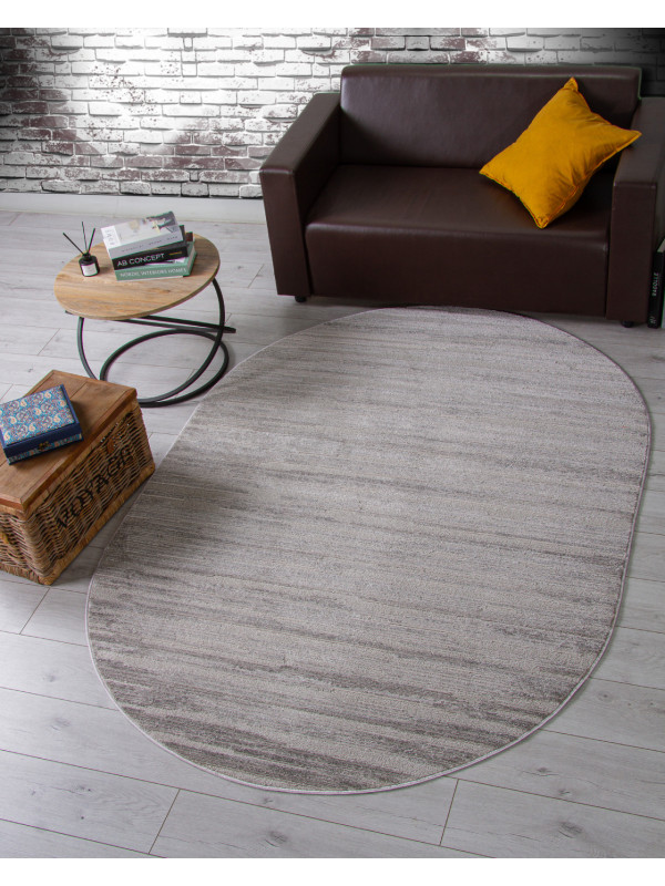 Ковер F441 - LIGHT GRAY - Овал - коллекция DIOS