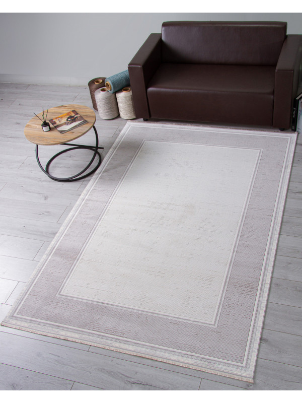 Ковер 00182 - GREY / CREAM - Прямоугольник - коллекция DUBAI