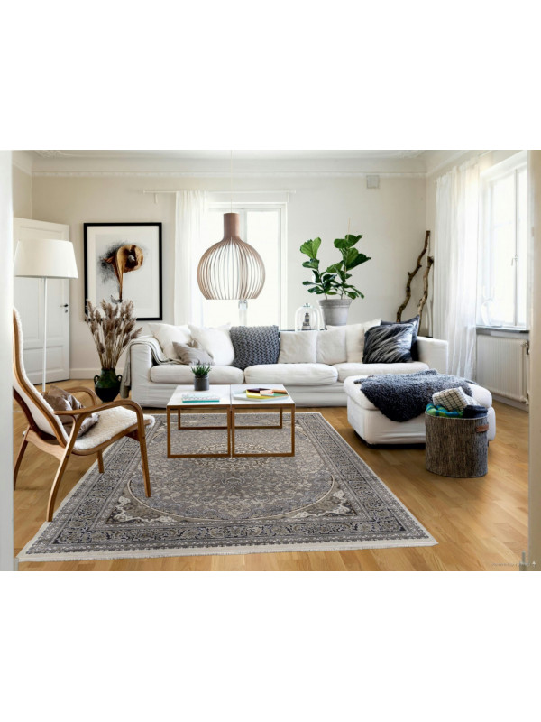 Ковер 00268 - GREY / BEIGE - Прямоугольник - коллекция DUBAI