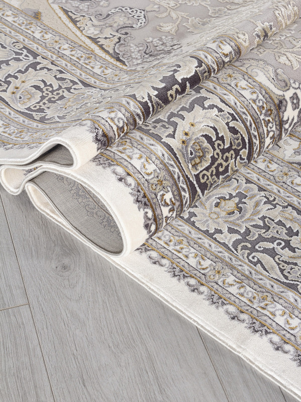 Ковер 00268 - GREY / BEIGE - Прямоугольник - коллекция DUBAI