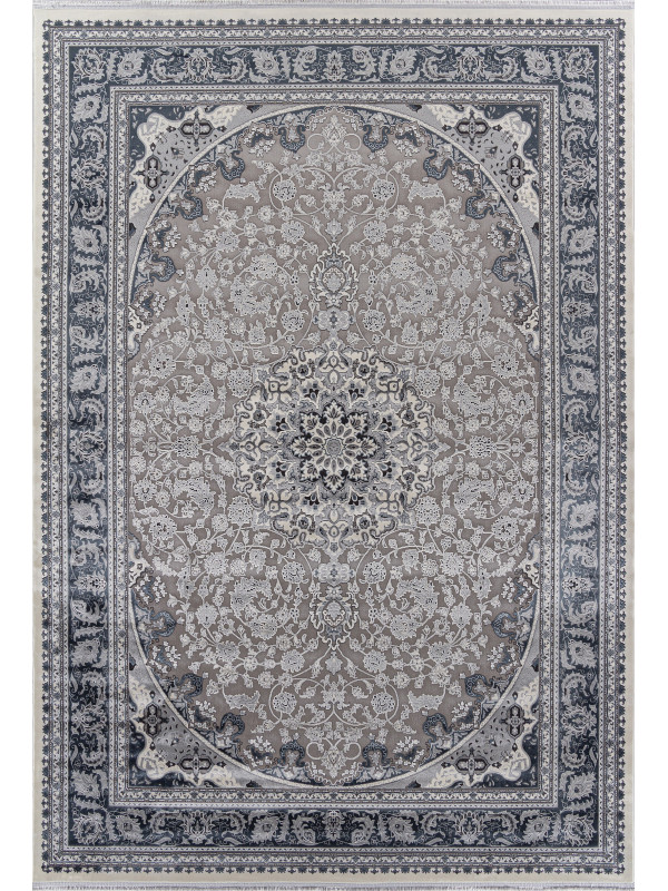 Ковер 00268 - GREY / BLUE - Прямоугольник - коллекция DUBAI