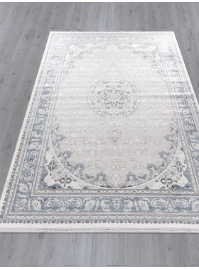 Ковер 00268 - GREY / BLUE - Прямоугольник - коллекция DUBAI
