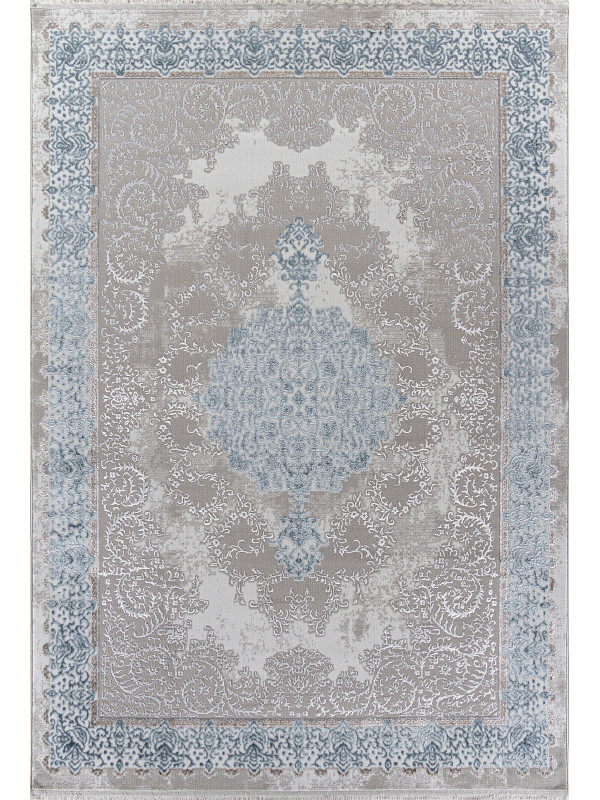Ковер L270A - CREAM SHRINK / BLUE FDY - Прямоугольник - коллекция EFSAN