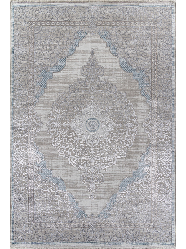 Ковер L279A - CREAM SHRINK / BLUE FDY - Прямоугольник - коллекция EFSAN