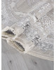 Ковер Q010A - CREAM SHRINK / GREY FDY - Овал - коллекция EFSAN