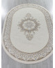 Ковер 27236A - CREAM / BLUE - Овал - коллекция ESSA