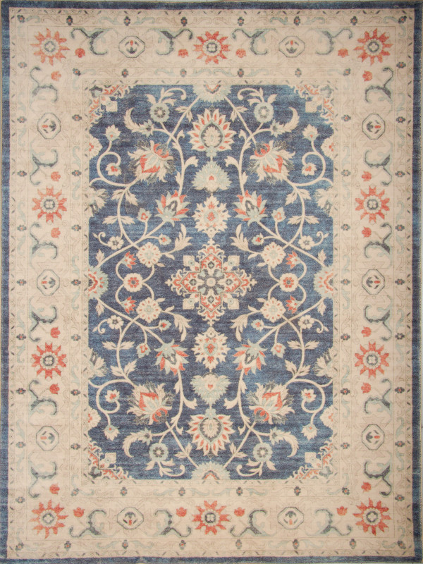 Ковер PX6501 - BLUE - Прямоугольник - коллекция ETHNIC