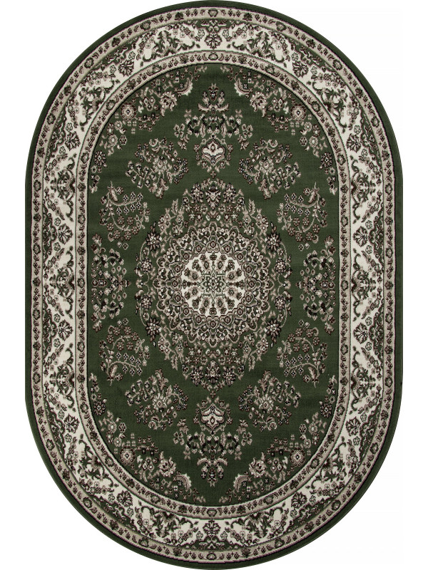 Ковер D285 - GREEN - Овал - коллекция GAVANA