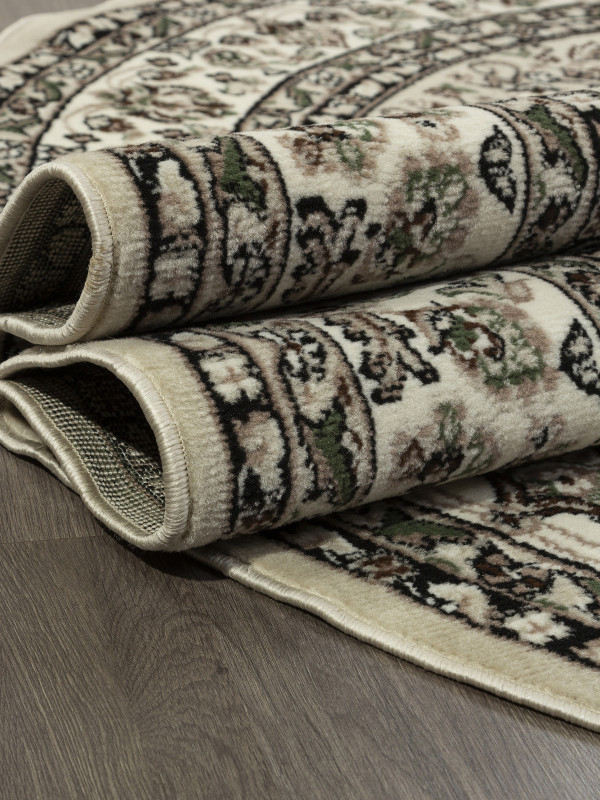 Ковер D411 - BEIGE - Овал - коллекция GAVANA