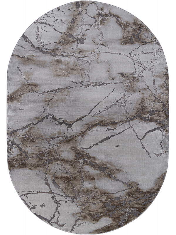 Ковер 3270 - GRAY-BEIGE - Овал - коллекция GRAFF