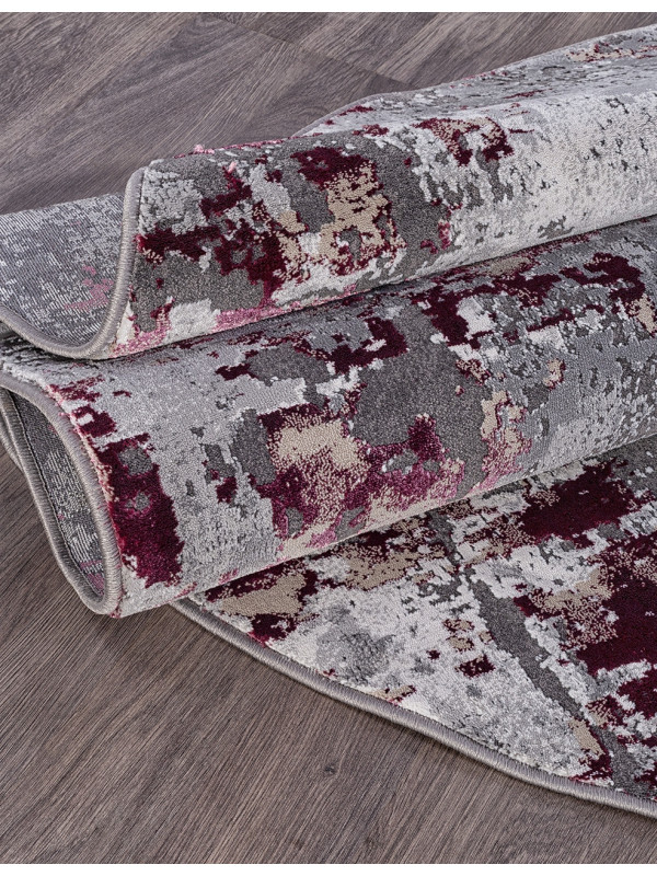 Ковер 23319 - 950 GREY / PURPLE - Овал - коллекция GRAND