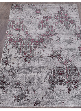Ковер 23418 - 950 GREY / PURPLE - Прямоугольник - коллекция GRAND