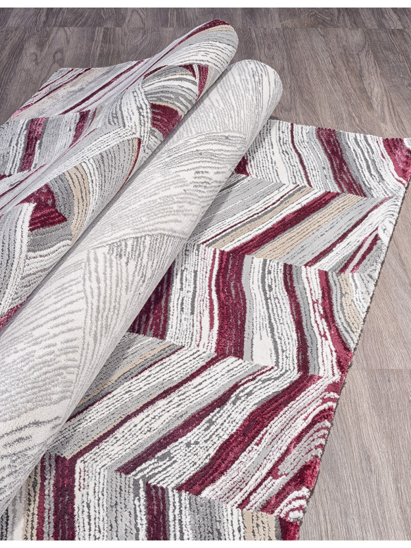 Ковер 33377 - 950 GREY / PURPLE - Прямоугольник - коллекция GRAND