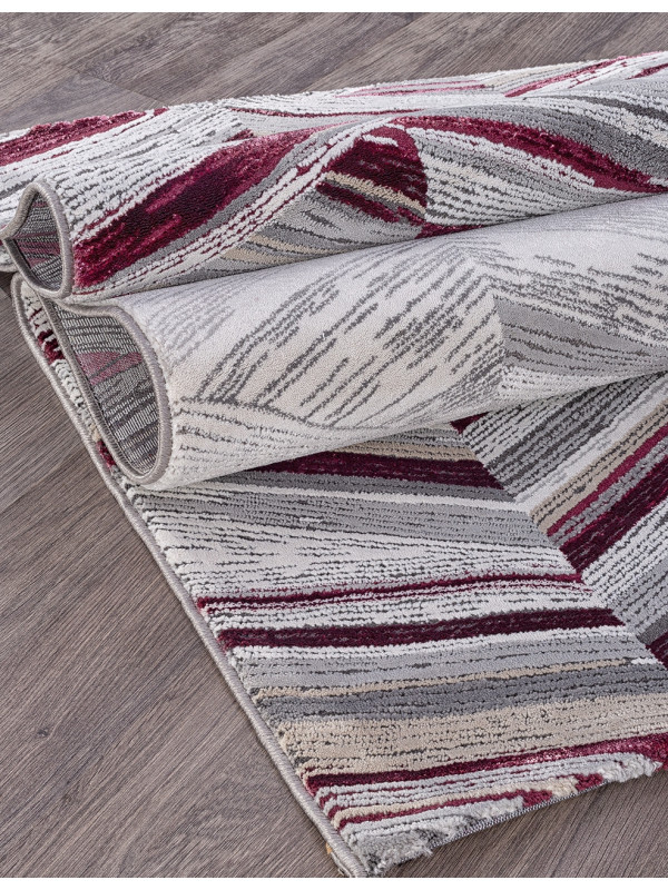 Ковер 33377 - 950 GREY / PURPLE - Прямоугольник - коллекция GRAND