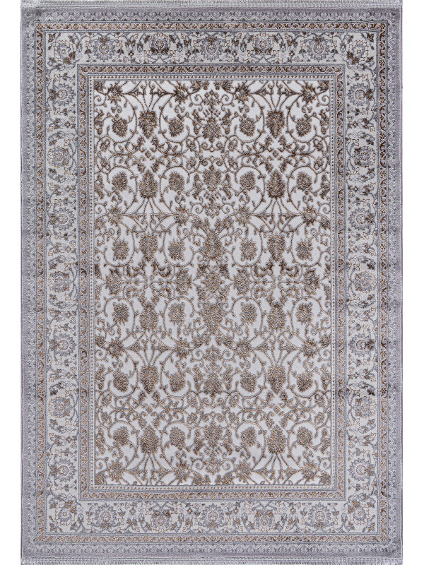 Ковер F608 - GRAY-GREEN - Прямоугольник - коллекция HALIF