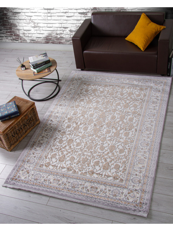 Ковер F608 - GRAY-GREEN - Прямоугольник - коллекция HALIF