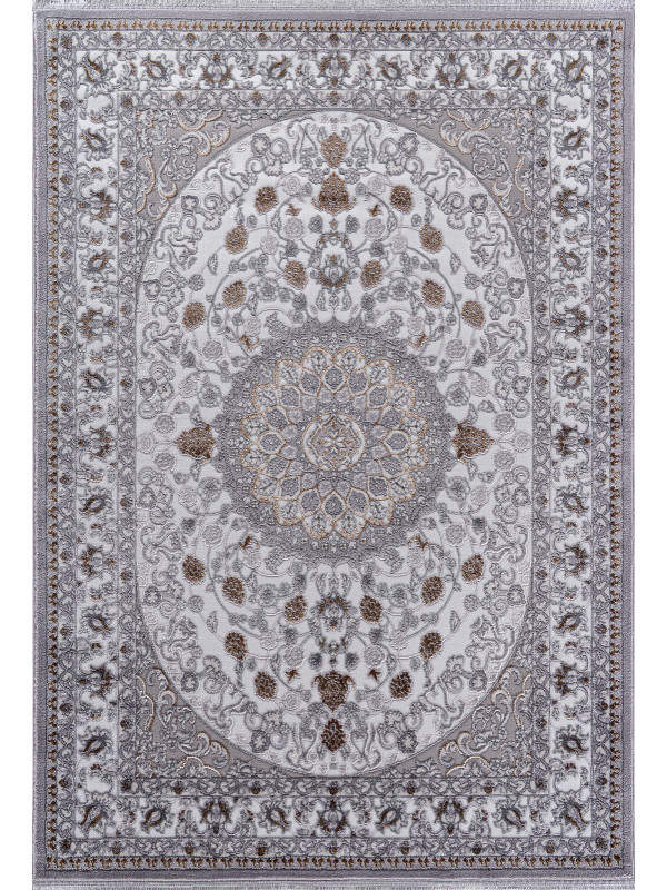 Ковер F611 - GRAY-GREEN - Прямоугольник - коллекция HALIF