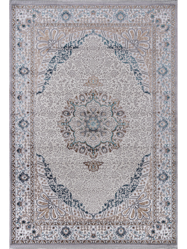 Ковер F637 - GREEN-BLUE - Прямоугольник - коллекция HALIF
