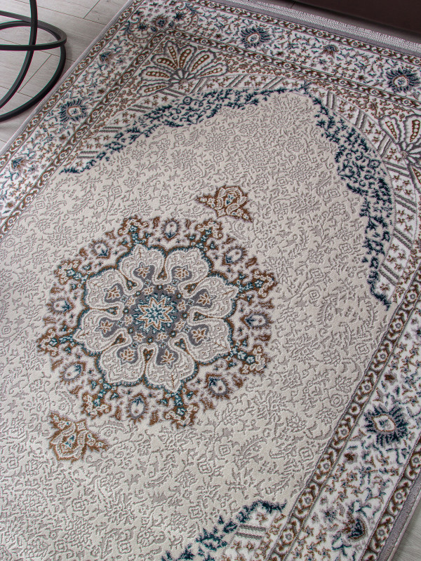 Ковер F637 - GREEN-BLUE - Прямоугольник - коллекция HALIF