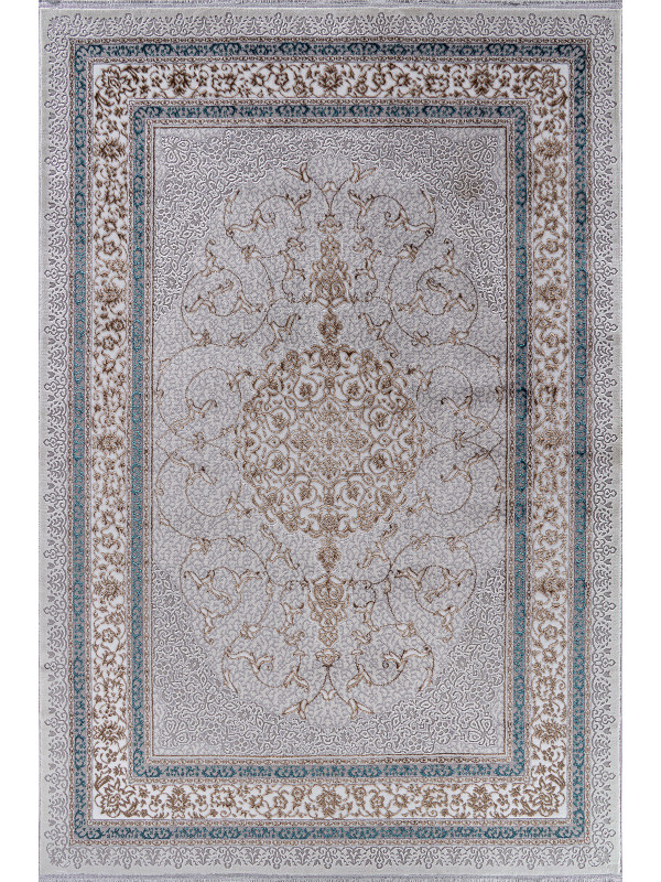 Ковер F641 - GREEN-BLUE - Прямоугольник - коллекция HALIF