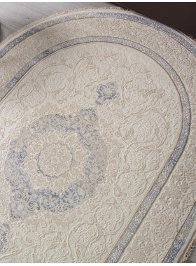 Ковер 30950U - CREAM / CREAM - Овал - коллекция Jasmine