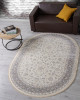 Ковер 35831Z - CREAM / L.GREY - Овал - коллекция Jasmine