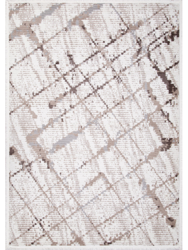 Ковер A959AF - P.WHITE / L.BEIGE - Прямоугольник - коллекция JOLI