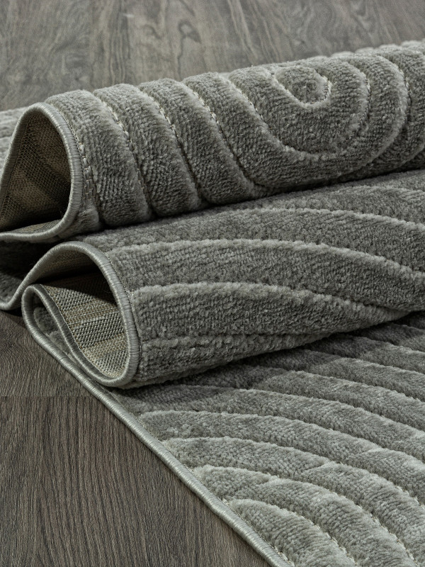 Ковер D798AG - GREY / GREY - Прямоугольник - коллекция JUNO