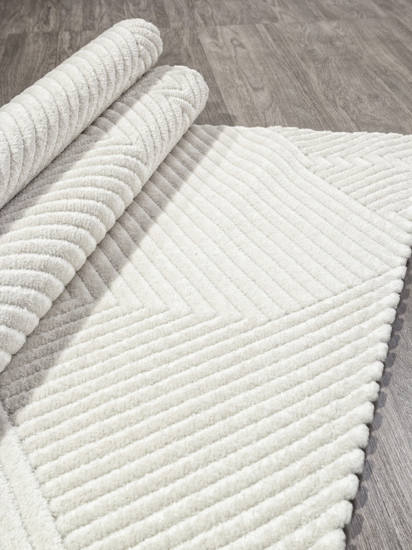 Ковер E857AW - CREAM / CREAM - Прямоугольник - коллекция JUNO