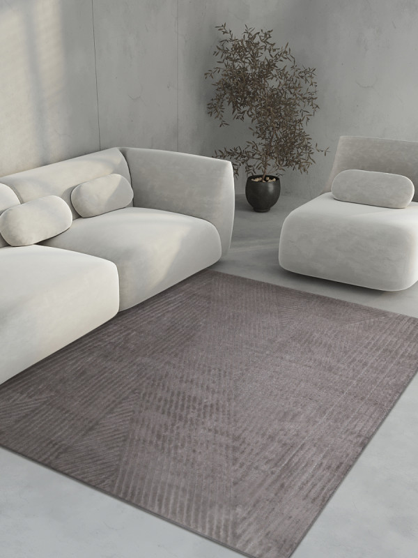 Ковер LT907AG - GREY / GREY - Прямоугольник - коллекция JUNO