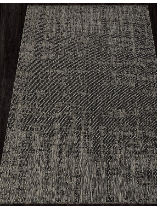 Ковер S131 - BLACK-GRAY - Прямоугольник - коллекция KAIR