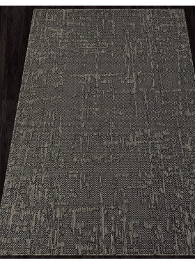 Ковер S136 - BLACK-GRAY - Прямоугольник - коллекция KAIR