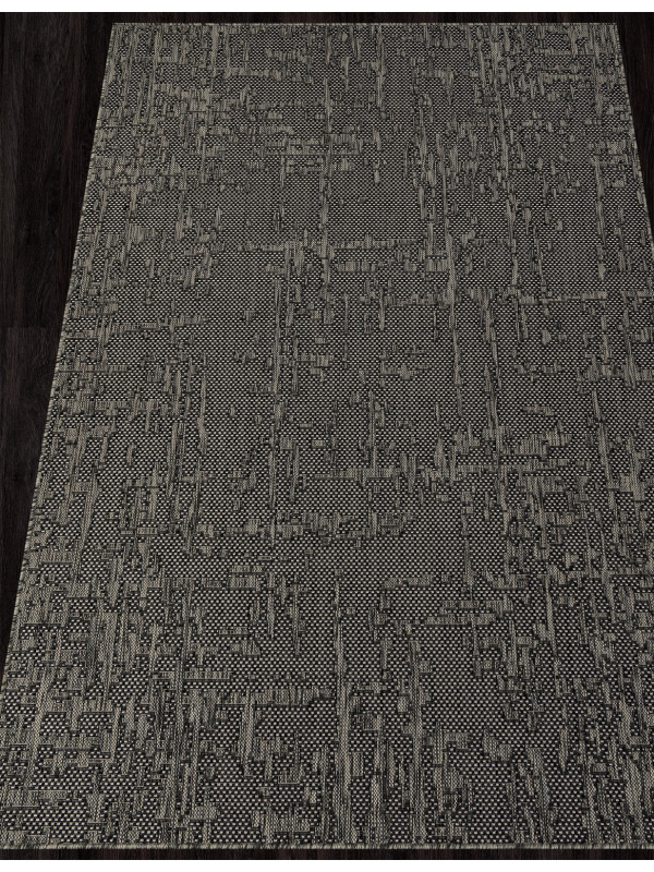 Ковер S136 - BLACK-GRAY - Прямоугольник - коллекция KAIR