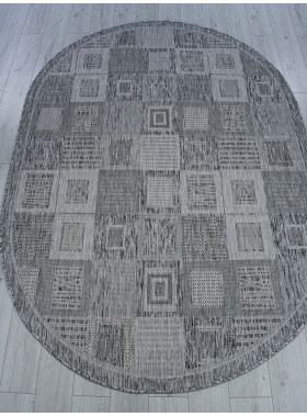 Ковер S138 - DARK GRAY - Овал - коллекция KAIR