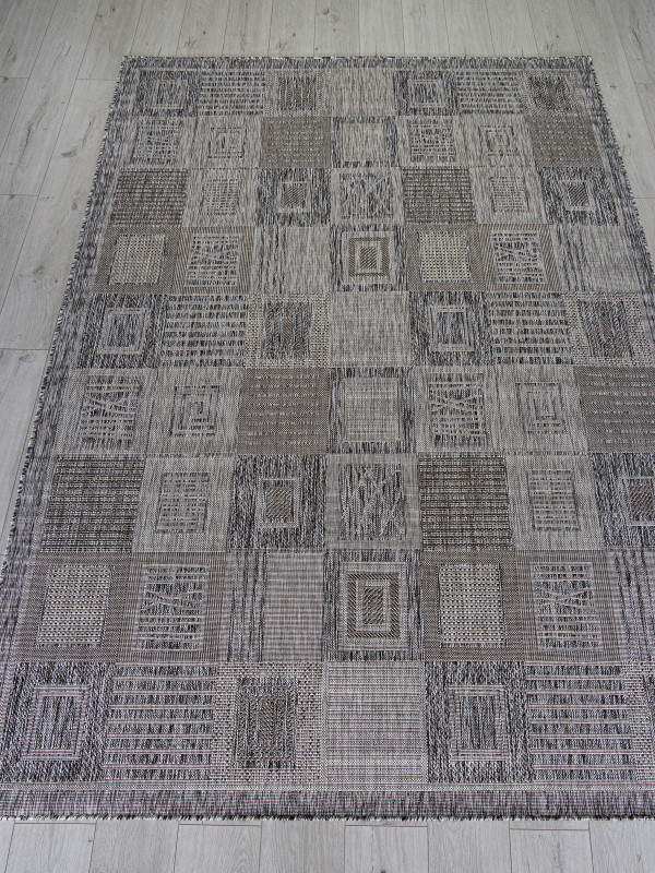 Ковер S138 - DARK GRAY - Прямоугольник - коллекция KAIR