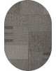 Ковер S139 - BLACK-GRAY - Овал - коллекция KAIR