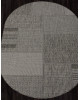 Ковер S139 - BLACK-GRAY - Овал - коллекция KAIR