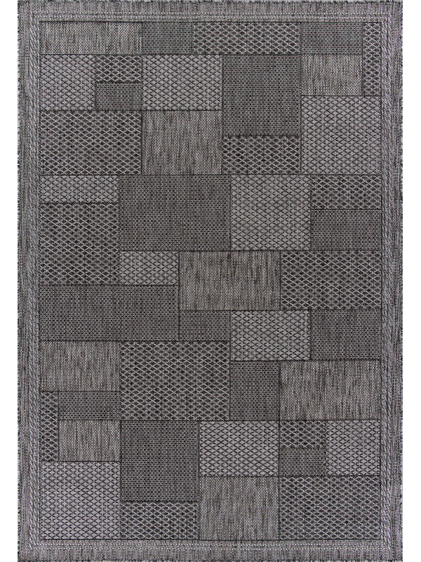 Ковер S148 - DARK GRAY - Прямоугольник - коллекция KAIR