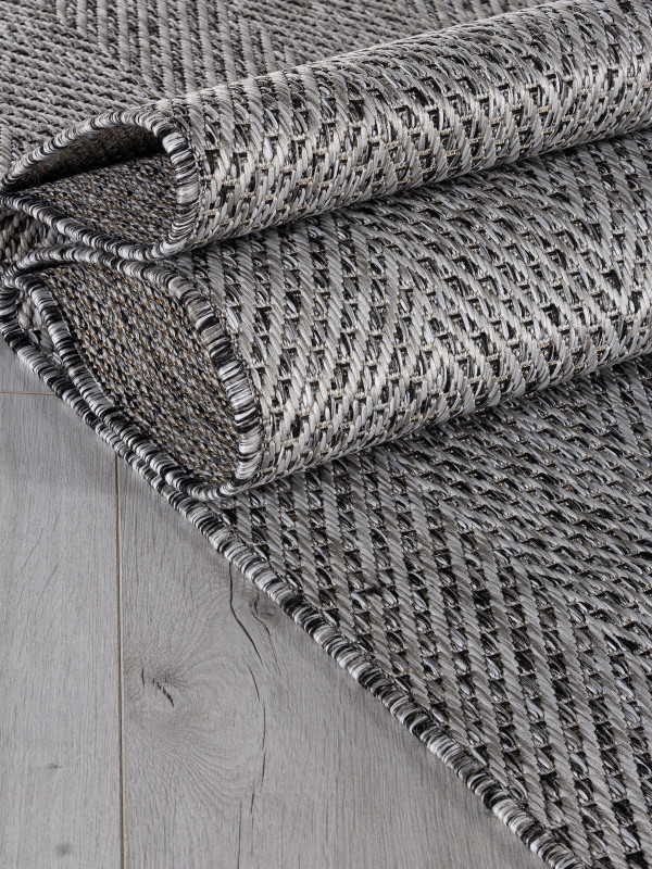 Ковер S156 - DARK GRAY - Прямоугольник - коллекция KAIR