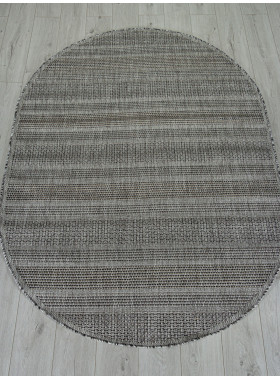 Ковер S157 - DARK GRAY - Овал - коллекция KAIR