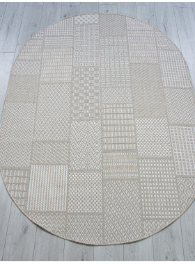 Ковер S160 - BEIGE - Овал - коллекция KAIR