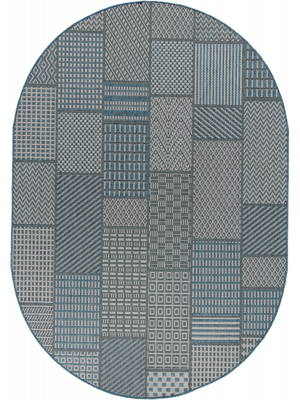 Ковер S160 - BLUE - Овал - коллекция KAIR