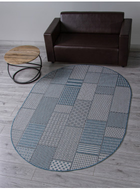Ковер S160 - BLUE - Овал - коллекция KAIR