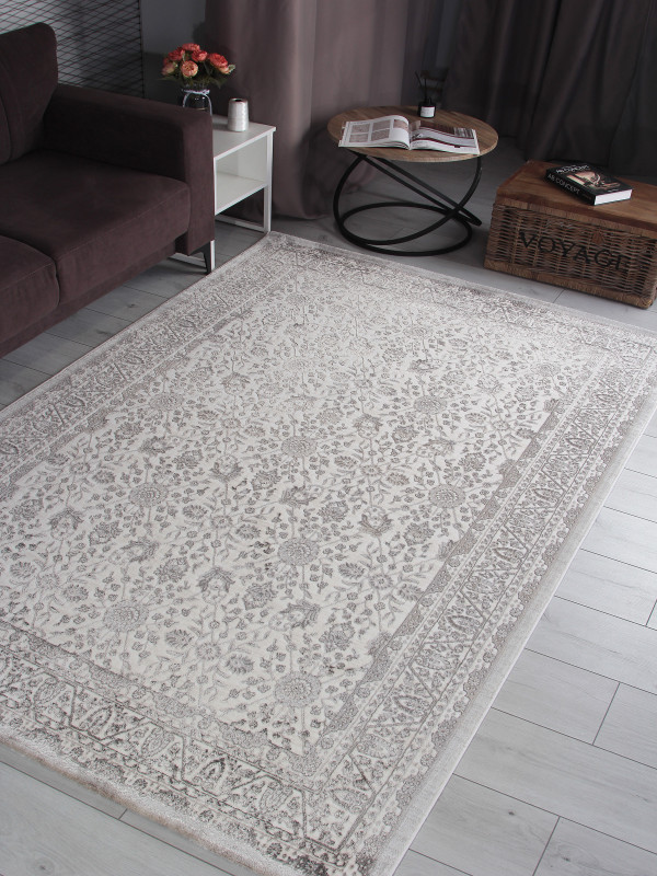 Ковер 5258B - S.WHITE / P.CREAM - Прямоугольник - коллекция LILY
