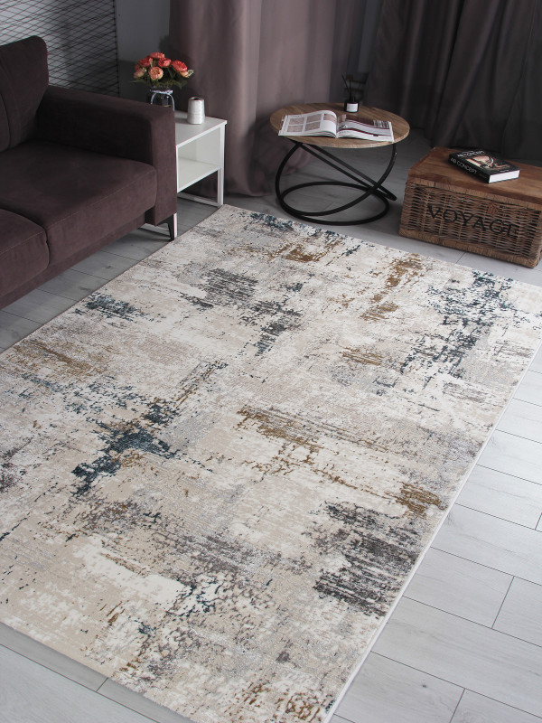 Ковер 9320B - S.WHITE / P.CREAM - Прямоугольник - коллекция LILY