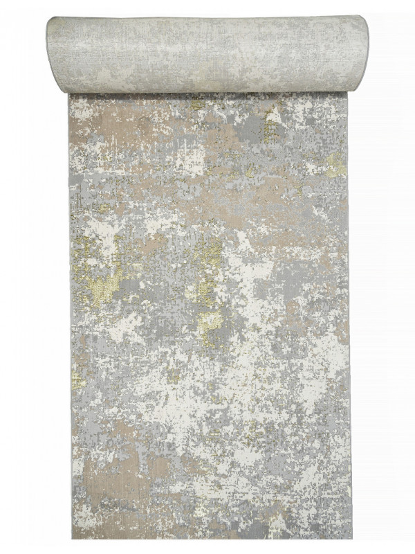 Ковровая дорожка F163 - CREAM-GREEN - коллекция LIMAN