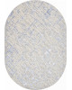 Ковер F164 - CREAM-BLUE - Овал - коллекция LIMAN