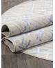 Ковер F164 - CREAM-BLUE - Овал - коллекция LIMAN