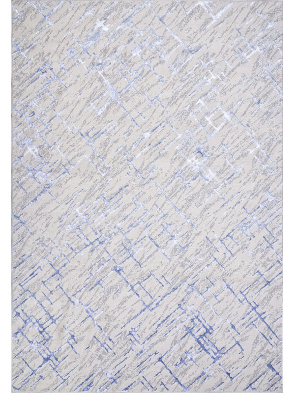 Ковер F164 - CREAM-BLUE - Прямоугольник - коллекция LIMAN